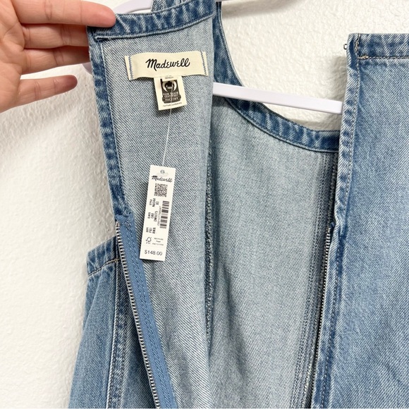 Madewell Circle Mini Dress Airy Denim Edition in Ashbury Wash Size XS - Picture 14 of 14